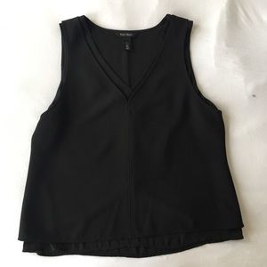 White House Black Market Structured black blouse